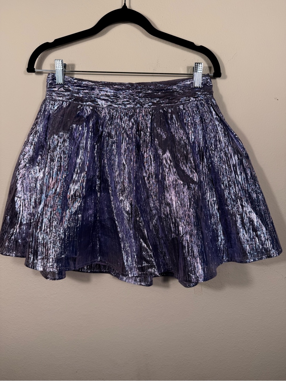Lulu's Shimmery Iridescent Purple Mini Skirt